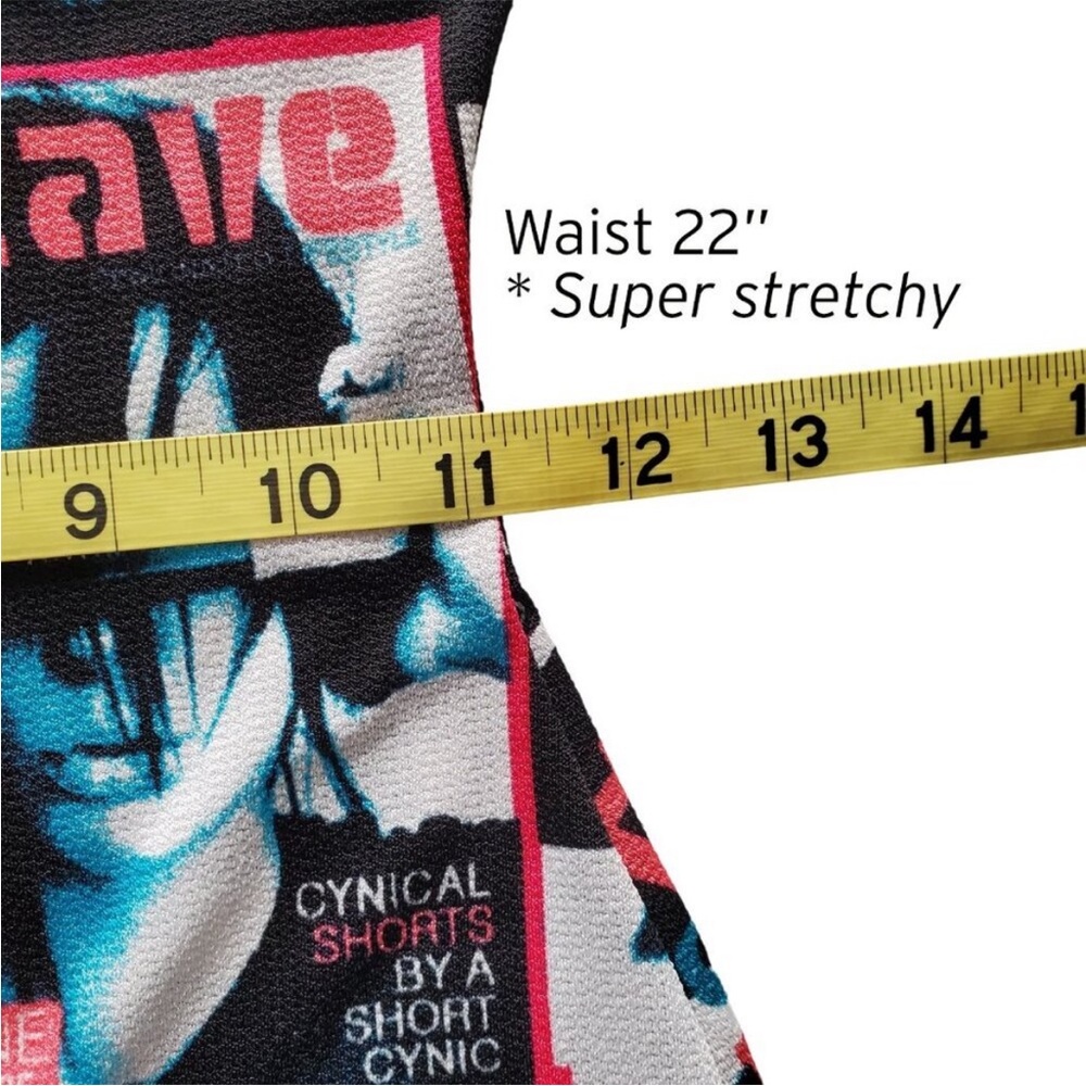 Symphony - 80's Punk Era Style Graphic Printed BodyCon Stretchy Colorful Dress - Picture 8 of 11
